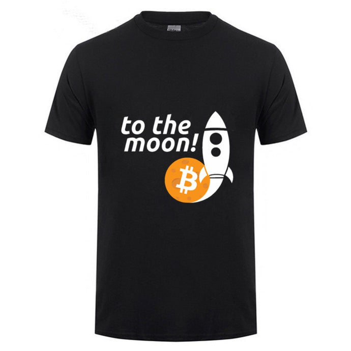Bitcoin To The Moon Men'S T Shirt